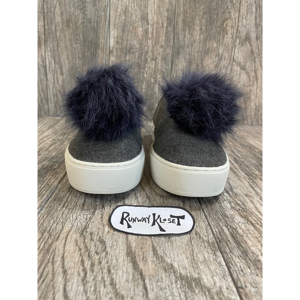 REBECCA MINKOFF Womens Sloane Slip On Pompom Fashion Platform Sneaker size 8.5 - Picture 3 of 12